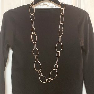 Silpada .925 sterling silver hammered links necklace. 36”